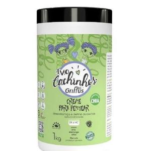 Griffus Creme Para Pentear Amo Cachinhos 1Kg Vegan Chia