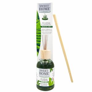 Suarez Sweet Home Profumatore Ambiente Con Bastoncini DI Legno Te' Verde E Canapa 100ml