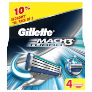 GILLETTE MACH3 TURBO RICAMBI 4 PZ