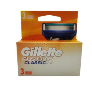 GILLETTE FUSION CLASSIC 5 CARTOUCHES (3 PIÈCES)