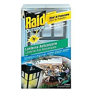 Raid Lanterna Contro Le Zanzare, 20 MQ Di Protezione All'aperto - Giardinaggio E Angoli Verdi
