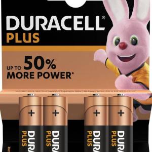 Duracell Plus LR6 Mignon AA Batteria MN 1500 (Blister di 4)