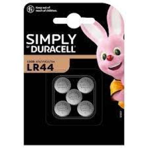 DURACELL PILE SIMPLY LR 44 X 5