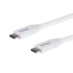 Cavo USB RS PRO USB C/USB C, L. 1m, col. Bianco