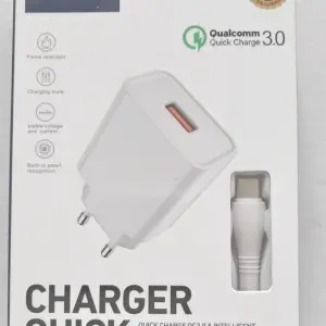 JELLICO CARICABATTERIE QUALCOMM Quick Charge 3.0 - 22.5 WATT cavo tipo C